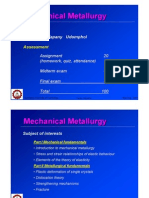 00 - Introduction To Mechaical Metallurgy Course