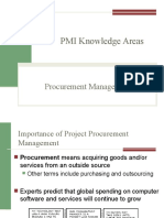 PMI Knowledge Areas: Procurement Management