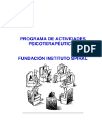 10.3 Programa de Actividades Psicoterapeuticas