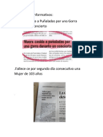 Titulares No Informativos y Directos