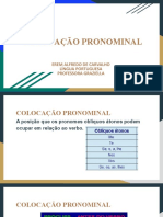 Colocação pronominal