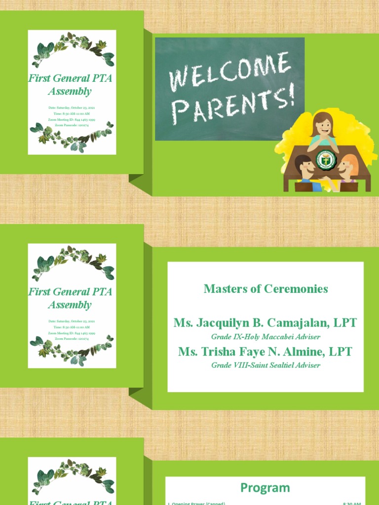 First General PTA Assembly Details | PDF | Art