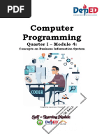 Computer Programming: Quarter I - Module 4