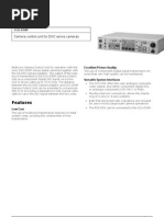 Features: Camera Control Unit For DXC Series Cameras