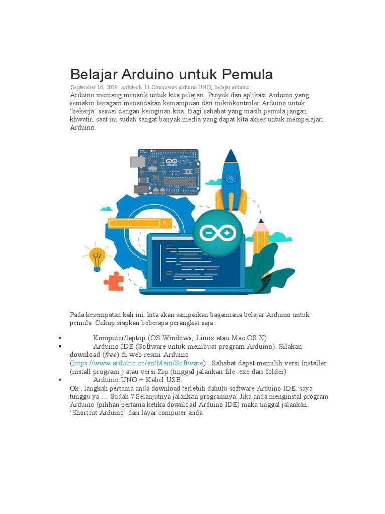 Belajar Arduino Untuk Pemula | PDF