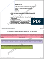 Penggaris Skala Inci F4