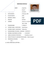 Student Profile Sheet