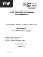 Module Instantiation and Test Benches: Hardware Description Language