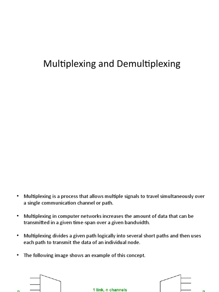Understanding Multiplexing & Demultiplexing | PDF | Wavelength Division ...