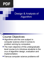 Design & Analysis of Algorithm