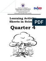 Learning Activity Sheets in Science: Quarter 4