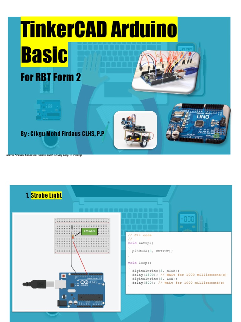 TinkerCad Arduino Basic RBT F2 | PDF | Games & Activities