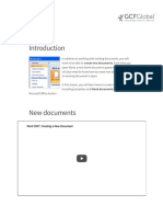 Word 2007 - Creating A New Document Print Page