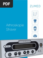 Arthroskopie Shaver, Shavereinheit, Shavergerät, Handstück, Fußpedal