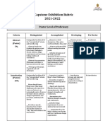 Capstone Exhibition Rubric 2020-2021