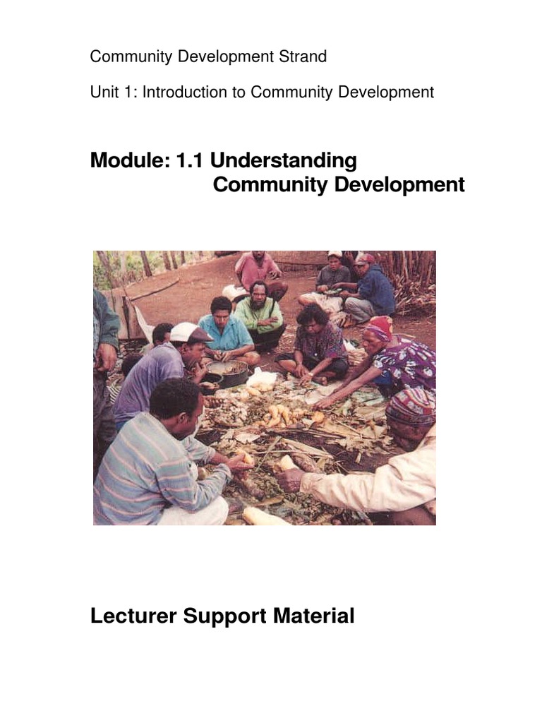 Understanding Community Development | PDF | Sustainability | Community
