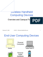 Wireless Handheld Computing Devices: Overview and Campus Forecast