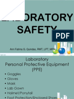 Laboratory Safety: Ann Fatima G. Quindao, RMT, LPT, MPH