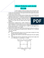 Practice Sheet (Column and Struts) ES1106