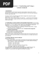 Lab Session 1 - Lexical Analyzer