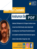 Meet Your Counselor - Amity University