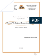 M1 Production végétale 19-20 Cours d_Ecologie et dynamiques des sols BENARAB 