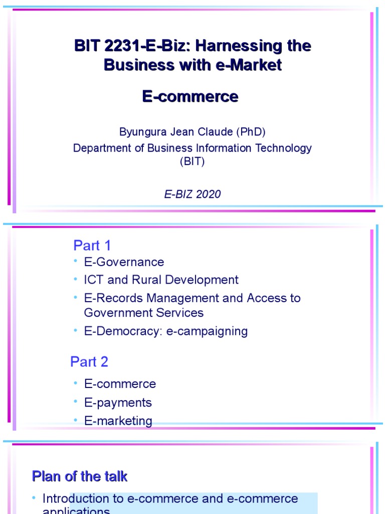 E-Commerce and E-Commerce Applications | PDF | E Commerce | Internet