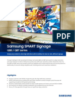 Samsung SMART Signage: QBR / QBT Series