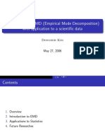Introduction To EMD (Empirical Mode Decomposition) With Application To A Scientific Data