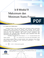 UT - Matematika Ekonomi - Maksimum Dan Minimum Suatu Fungsi