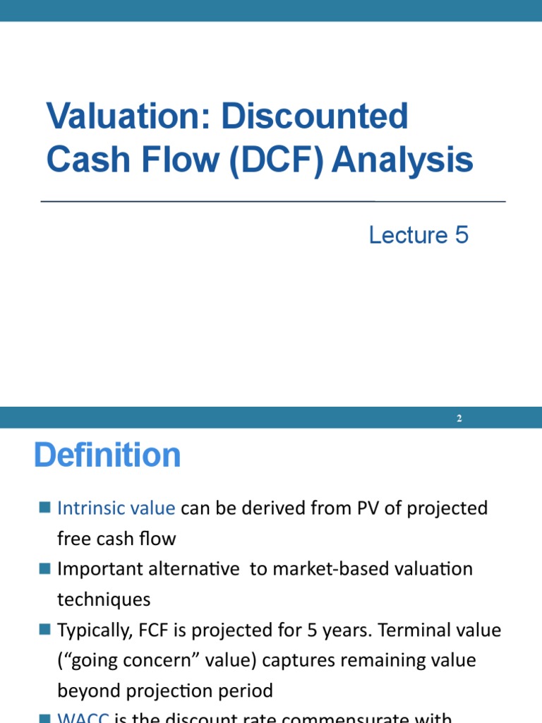 Valuation: Discounted Cash Flow (DCF) Analysis: Mcgraw-Hill/Irwin | PDF ...