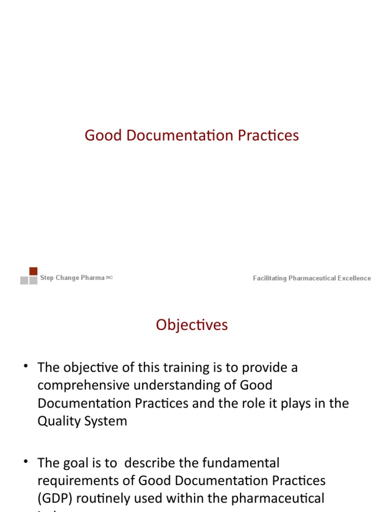 Good Documentation Practices in Pharma | PDF | Quality Management System