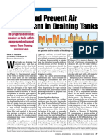 Predict and Prevent Air Entrainment in Draining Tanks