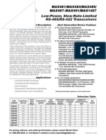 Low-Power, Slew-Rate-Limited RS-485/RS-422 Transceivers: MAX481/MAX483/MAX485/ MAX487-MAX491/MAX1487