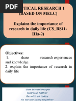 Practical Research 1 Curriculum Guide | PDF