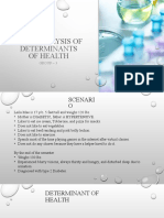 Group 3 CASE ANALYSIS OF DETERMINANTS OF HEALTH