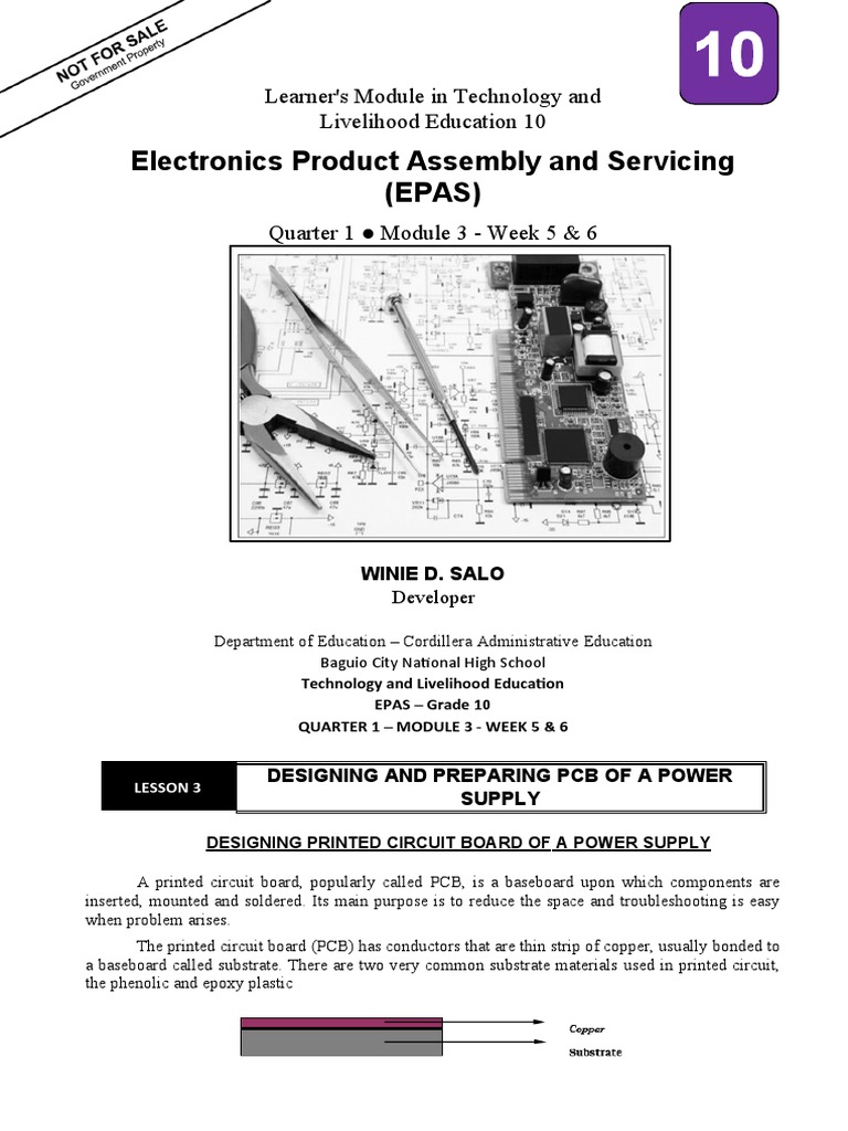 EPAS Module: PCB Design for Power Supply | PDF | Printed Circuit Board ...