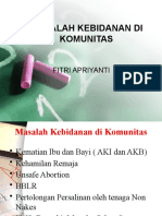 MASALAH KEBIDANAN DI KOMUNITAS