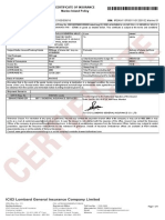Certificate of Insurance Marine Inland Policy
