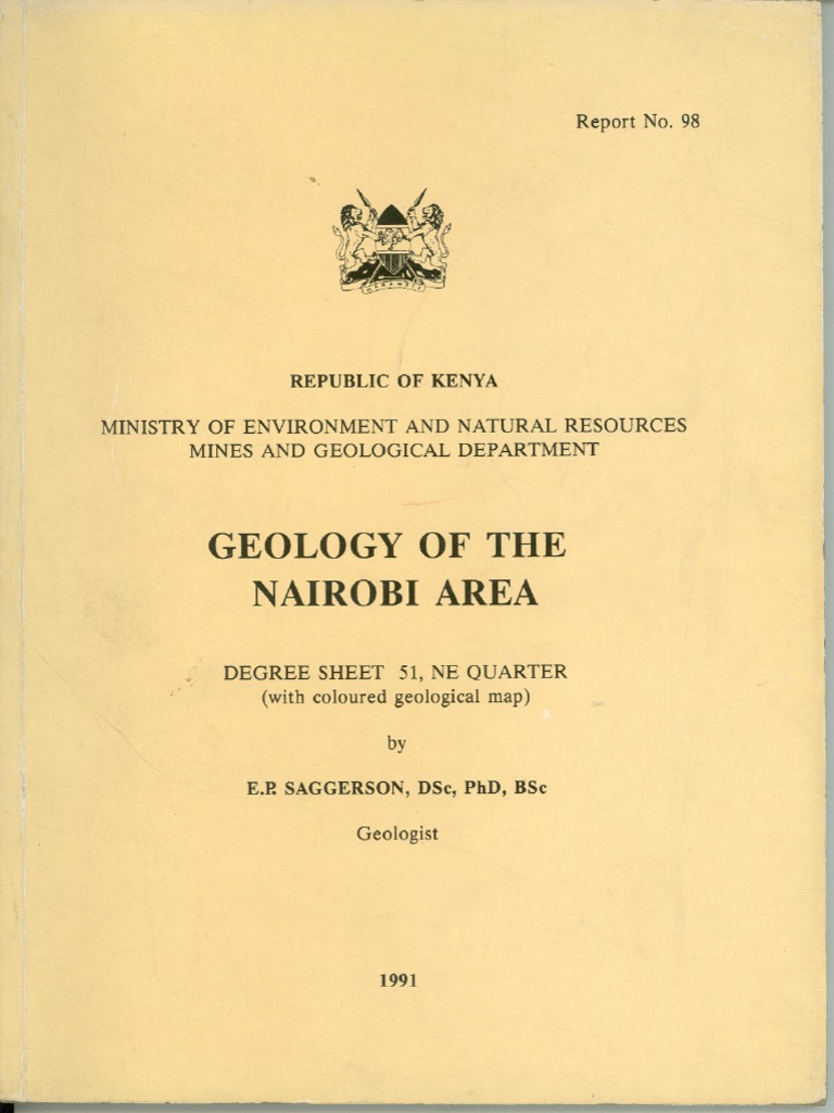 Geology of The Nairobi Area | Download Free PDF | Geology | Rock (Geology)