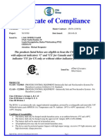 Certificate of Compliance for an Intrinsically Safe Smartphone