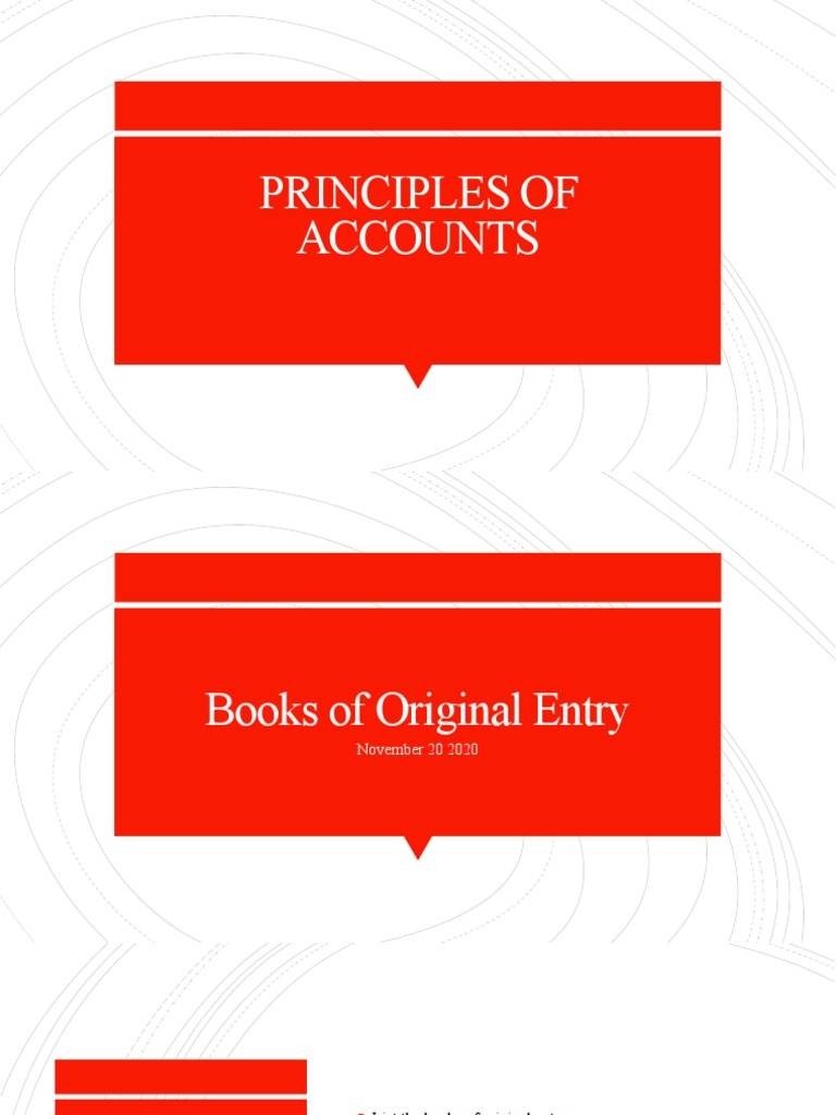 Books of Original Entry in Accounting | PDF | Invoice | Debits And Credits