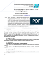 Article 23 The Effectiveness of The Implementation of Internal Control