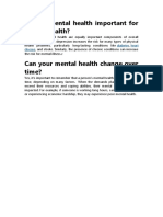 Why Is Mental Health Important For Overall Health