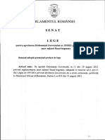 Proiectul de Lege Pentru Aprobarea Ordonanţei Guvernului nr.15/2021, Adoptat de Senat