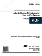A Control System Methodology For Steer by Wire Systems
