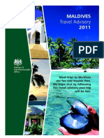 Travel advisory for Maldives