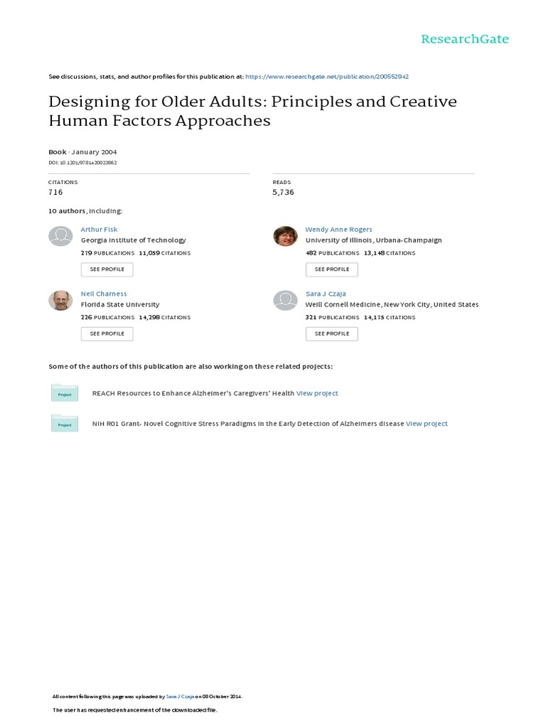 Designing for Older Adults: Key Principles | PDF | Career & Growth