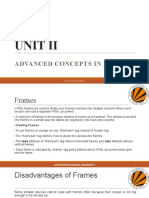 Unit Ii: Advanced Concepts in HTML