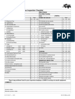 Telehandler Forklift Pre-Use Inspection Checklist